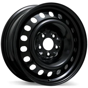 Fast Wheels – Steel / Acier – Black – 17″x6.5″ 40mm – All weather Wheels – ES49-1765-65BN+40C715